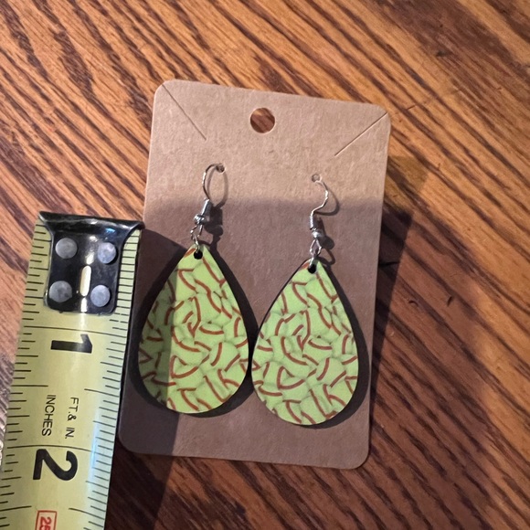 Softball/Soccer Softball/Baseball Softball/ Volleyball sublimation wood earrings - Picture 5 of 7